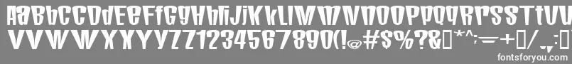 MunstermashBold Font – White Fonts on Gray Background