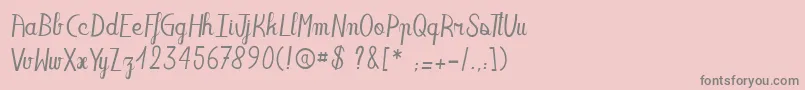 More about Oaklandsista Font Oaklandsista Font – Gray Fonts on Pink Background