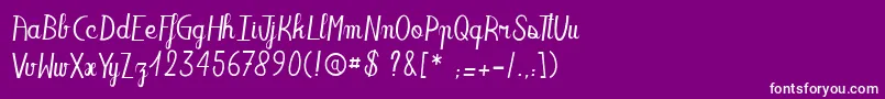 En savoir plus sur la police Oaklandsista Police Oaklandsista – polices blanches sur fond violet