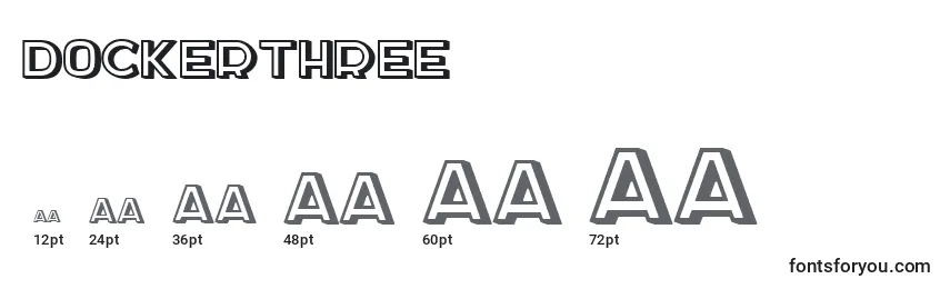 DockerThree Font Sizes