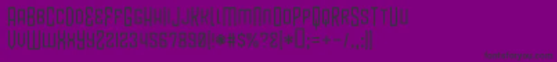 Blamdb Font – Black Fonts on Purple Background