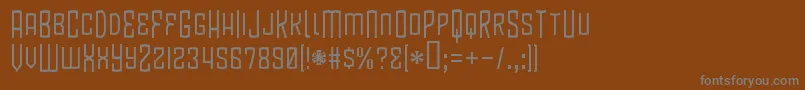 Шрифт Blamdb – серые шрифты на коричневом фоне
