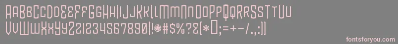 フォントBlamdb – 灰色の背景にピンクのフォント