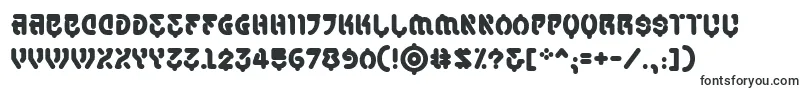 Шрифт SamuraicabcoBb – заполненные шрифты