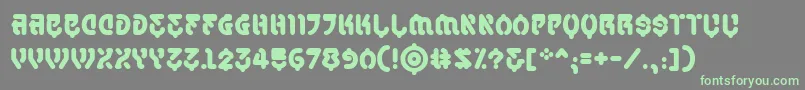 SamuraicabcoBb Font – Green Fonts on Gray Background