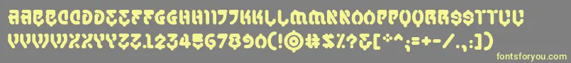 SamuraicabcoBb Font – Yellow Fonts on Gray Background