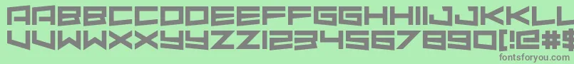 AlmondRocks Font – Gray Fonts on Green Background