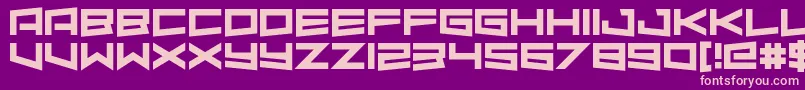 AlmondRocks Font – Pink Fonts on Purple Background