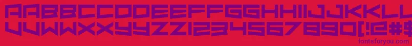 AlmondRocks Font – Purple Fonts on Red Background