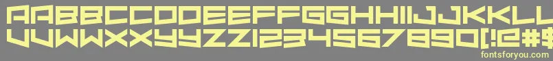 AlmondRocks-fontti – keltaiset fontit harmaalla taustalla