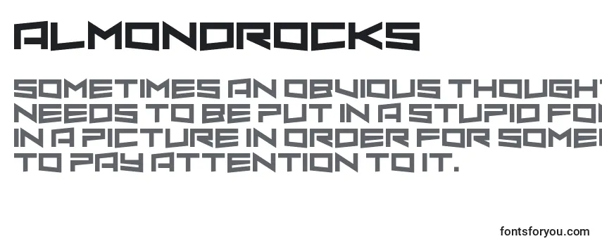 Przegląd czcionki AlmondRocks