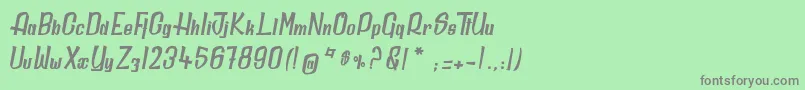 DailyQuantum Font – Gray Fonts on Green Background