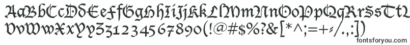LucidaBlackletter-fontti – antiikin fontit