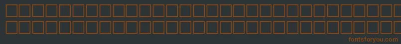 Шрифт Alawi328 – коричневые шрифты на чёрном фоне
