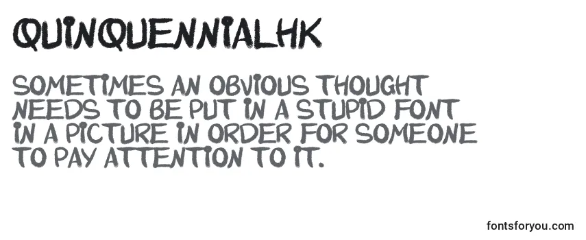 Шрифт QuinquennialHk