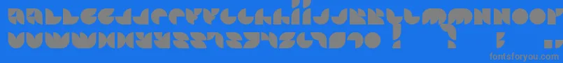 Otscookie-Schriftart – Graue Schriften auf blauem Hintergrund