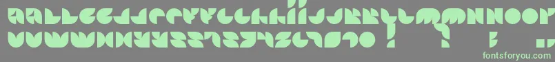 Otscookie-Schriftart – Grüne Schriften auf grauem Hintergrund