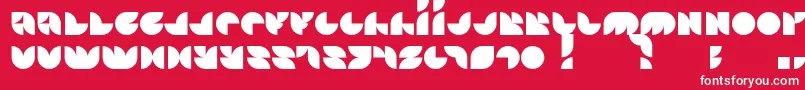 Otscookie Font – White Fonts on Red Background