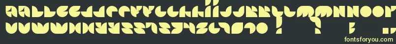 Otscookie Font – Yellow Fonts on Black Background