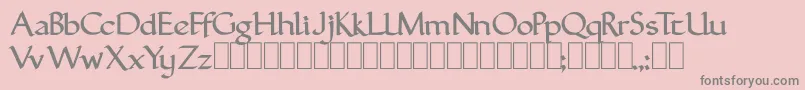 FinalromanMedium Font – Gray Fonts on Pink Background