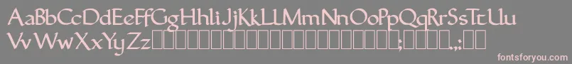 FinalromanMedium Font – Pink Fonts on Gray Background