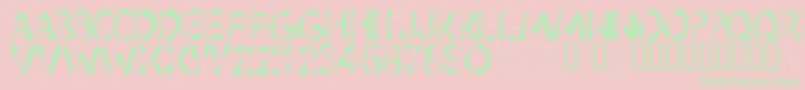 LmsShaggy Font – Green Fonts on Pink Background