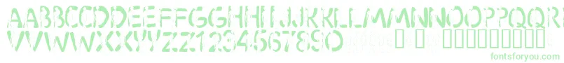 LmsShaggy Font – Green Fonts on White Background