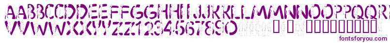 LmsShaggy Font – Purple Fonts on White Background