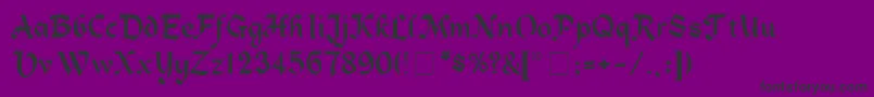 AlpineMedium Font – Black Fonts on Purple Background
