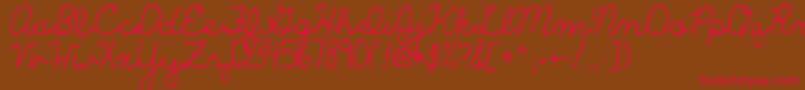 The Only Exception Font – Red Fonts on Brown Background