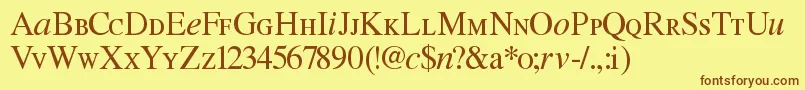 More about Willg Font Willg Font – Brown Fonts on Yellow Background