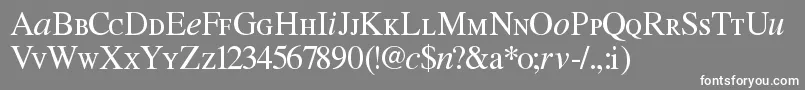 Willg Font – White Fonts on Gray Background