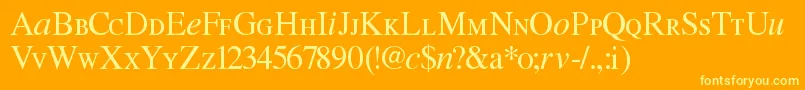 Подробнее о шрифте Willg Шрифт Willg – жёлтые шрифты на оранжевом фоне