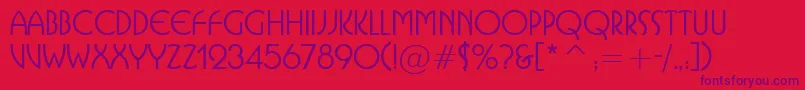 IsolatSsi Font – Purple Fonts on Red Background
