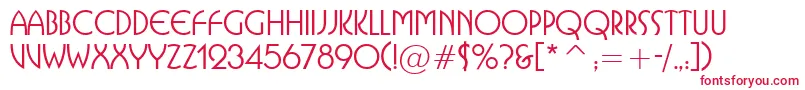 IsolatSsi Font – Red Fonts on White Background