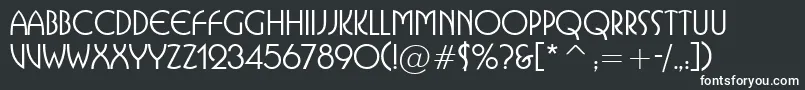 IsolatSsi Font – White Fonts on Black Background