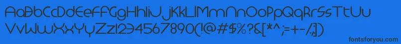 Monoglyceride Font – Black Fonts on Blue Background