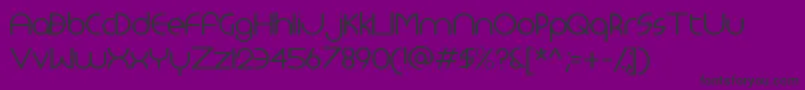 Monoglyceride Font – Black Fonts on Purple Background