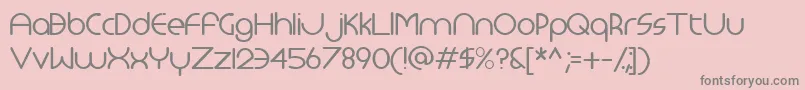 Monoglyceride Font – Gray Fonts on Pink Background