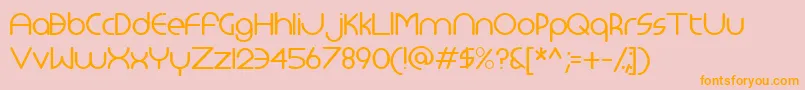 Monoglyceride Font – Orange Fonts on Pink Background