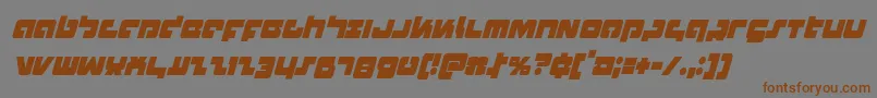 Boomstickcondital Font – Brown Fonts on Gray Background