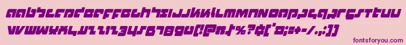 Boomstickcondital Font – Purple Fonts on Pink Background