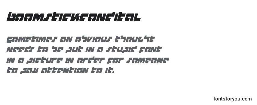 Review of the Boomstickcondital Font