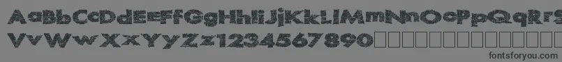 Readystart Font – Black Fonts on Gray Background