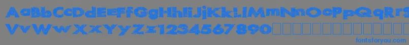 Readystart Font – Blue Fonts on Gray Background