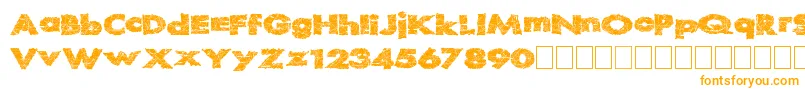 Readystart Font – Orange Fonts on White Background