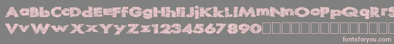 Шрифт Readystart – розовые шрифты на сером фоне