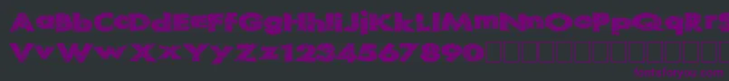 Readystart Font – Purple Fonts on Black Background