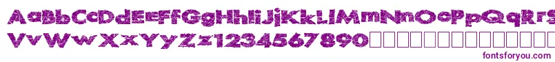 Шрифт Readystart – фиолетовые шрифты на белом фоне