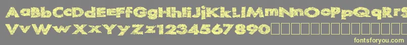 Readystart Font – Yellow Fonts on Gray Background